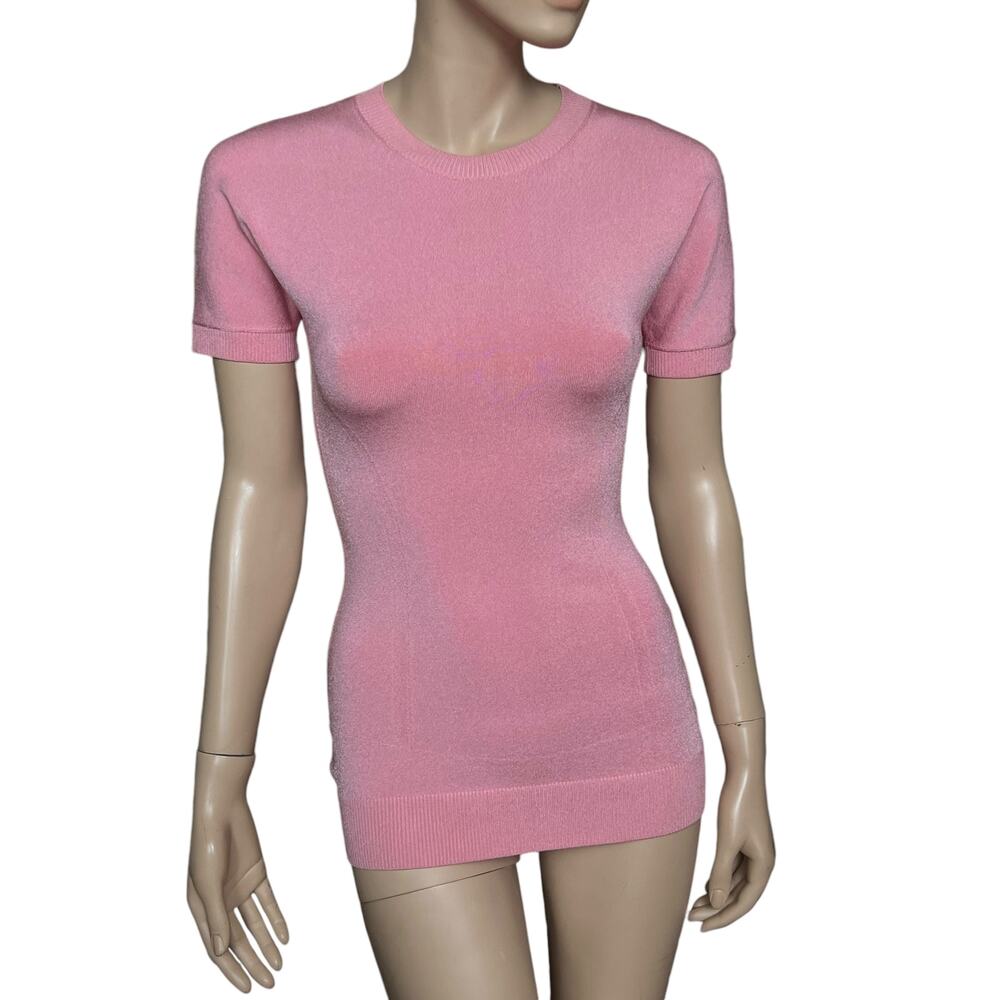 AZ Factory My Body Stretch-knit Top Size Large Ribbed Trims Slips On